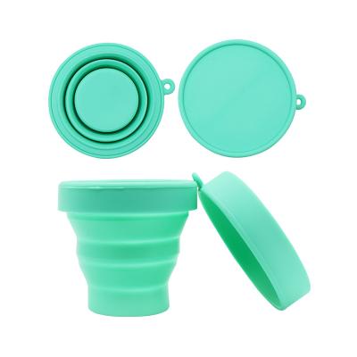 China Easy To Carry Furuize Food Grade Silicone Folding Cup For Menstrual Cup Sterilizer for sale