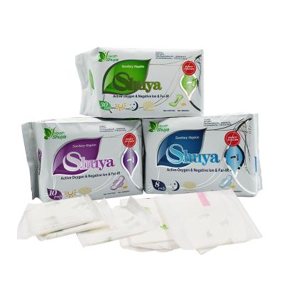 China Shuya Super Absorbent Manufacturer Anion Sanitary Napkin Pads Super Absorbent Panty Liner for sale