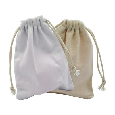 China Eco - Friendly Natural Cotton Bag For Menstrual Cup Private Label Cloth Bag for sale