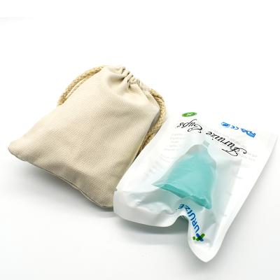 China Private Logo Cloth Bag Menstrual Cup Package for Copa Cup Sanitary Napkin Menstrual Pad for sale