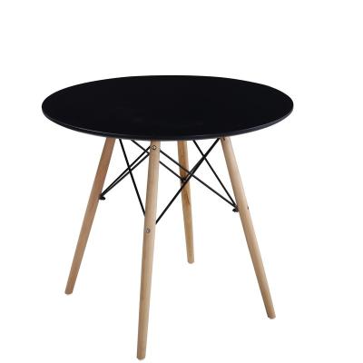 China Cheap Modern Cheap Price Wooden Cafe Dining Table Round Dining Table Chairs For Cafe Restaurant for sale