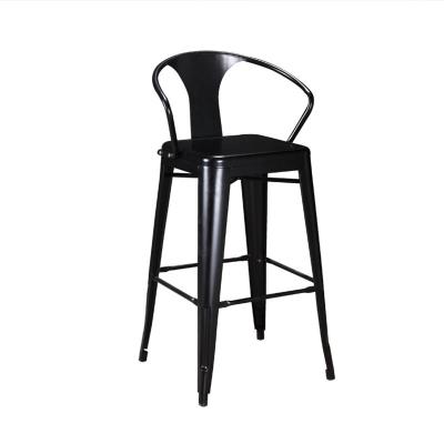 China Cooling polychromatic metal bar chair best quality low price iron chair colorful metal bar stool for dining restaurant for sale