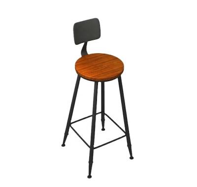 China Modern Luxury Modern Bar Stool Furniture Modern Restaurant Kitchen Bar Stool Wooden Chairs High for sale