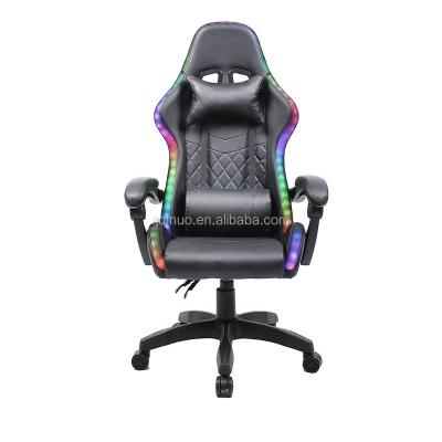 China Wholesale Leather High Back PC Cooling Silla Custom Logo Racing Gamer Gaming Chairs With Footstool for sale