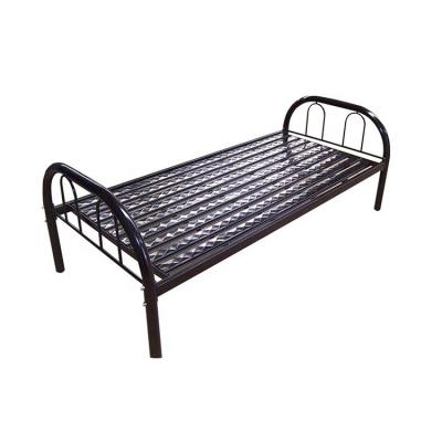 China Super Quality Modern Design Convertible Single Size Customized Low Gray Black Metal Bed Iron Bed for sale