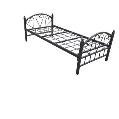 China Cheap price modern design factory sale convertible peach heart shape metal bed frame directly for sale