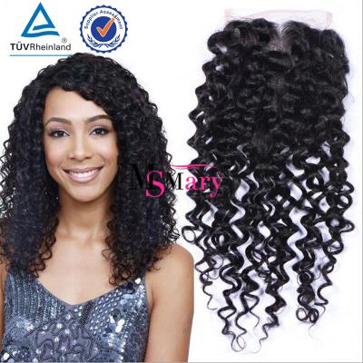 China Hair Cambodian Curly Hair With Closure Afro Kinky Curly Hair Unprocessed Cambodian Closure for sale