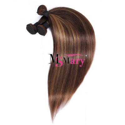 China Shinny Unprocessed Raw Brazilian Hair 4/27 Grade 10A Color Straight Hair Bundles Factory Virgin Hair Wholesale Vendors for sale