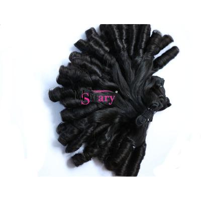 China Shinny Superb Good Quality Unprocessed Brazilian Human Hair Double Curly 100% Curly Spring Remy Weave Hair for sale