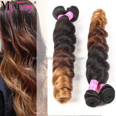 China Ombre Loose Wave Weave Ombre 1B 4 30 Cheap Unprocessed Virgin Human Hair Wholesale 8A Ombre Peruvian Hair Extensions 3Pcs Unprocessed Loose Wave for sale