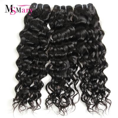 China 100% Remy Indian Water Wave Hair Water Wave Mrs. Mary Weave Hair for sale