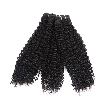 China Raw Mongolian Kinky Curly Human Hair AAAAAAAA Curly Virgin Human Hair Extensions Unprocessed for sale