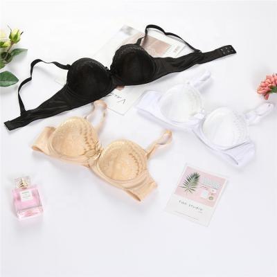 China Wholesale Price Antibacterial Lace Bra Bodysuit Push Up Bra Women Lingerie Strapless Invisible Bra for sale