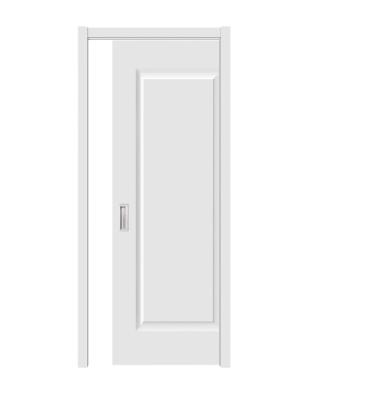 China Modern White Simple Size Customization Modern Design Interior Pocket Sliding Door for sale