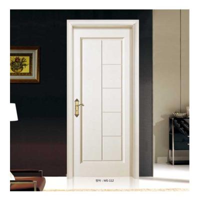 China Modern Design Modern White Flat Panel Interior Composite Wood Door for sale