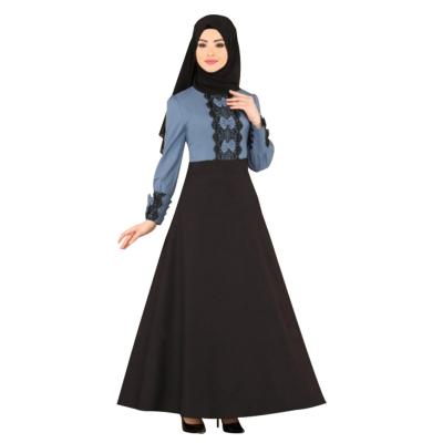 China Basic GH-21330 New Plus Size Lace Malaysia Arabic Maxi Long Dress Muslim Islamic Clothing For Women for sale