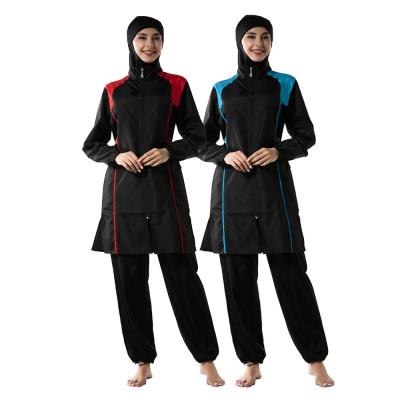 China Muslim Swimwear Burkinis Summer GH-S015 Beach Swimsuit Long Sleeve Breathable Color Conservative Islamic Clothing Burkinis for sale