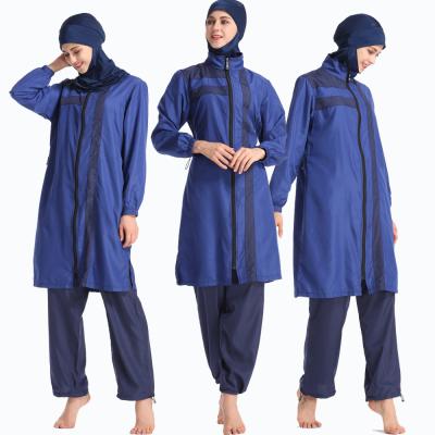 China GH-S001 Muslim Women's Breathable Burkinis Swimsuit Color Loose Conservative Islamic Swimwear Wholesale for sale