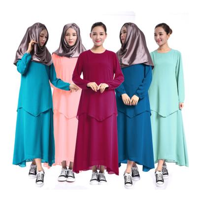 China Muslim Women Moden Plus Size Chiffon Baju Kurung Dress Malaysia Indonesia GH-S30 for sale