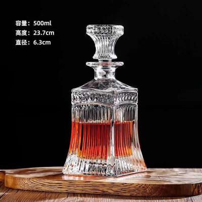 中国 500ml/650ml/700ml/800ml クリスタルホワイトグラスワインデカンター 販売のため