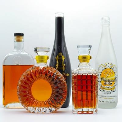 China 500 ml 700 ml 750 ml Aufmachungsmaterial Weißglaskragen Olivenöl Brandy Flaschen zu verkaufen