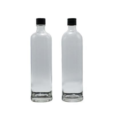 China FOB Termos Super Flint Garrafa de Água de Vidro com rolha e superfície decal 750ml 1000ml à venda