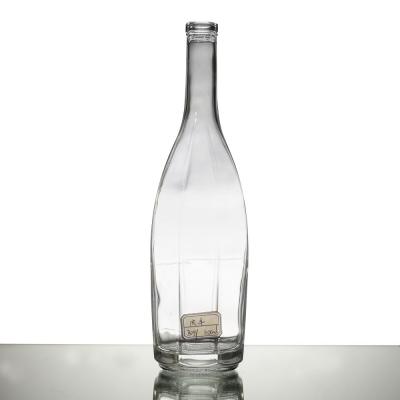 China Collar Material Super Flint Glass Material 4.5L Glass Bottle for Vodka Gin Whiskey for sale