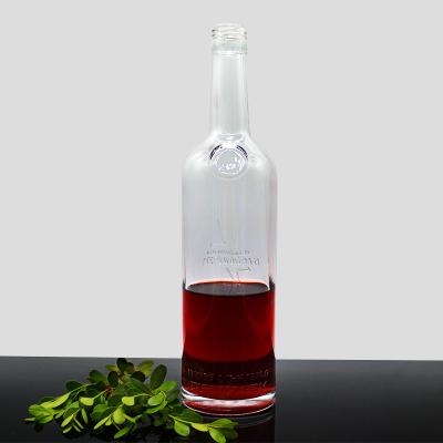 China High Flint Glass Material 750ml 1000ml Vodka Glass Bottle for Benefit for sale