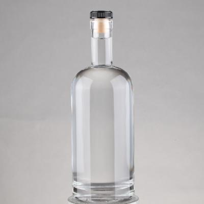 China Flint Vodka Whisky Cork Cap 750 ml Glas Whisky Fles met Cork Basis Materiaal Glas Te koop