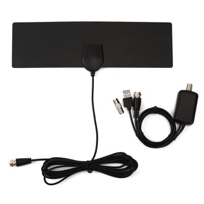 China Factory sale VHF/UHF 28dbi gain mini hd TV antenna for indoor digital TV 340*90*0.64mm for sale