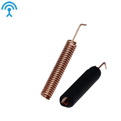 China Factory Price 3 Dbi Brass Helical Copper Coil Spring Wireless Antenna 433mhz Module Indoor Antenna for sale