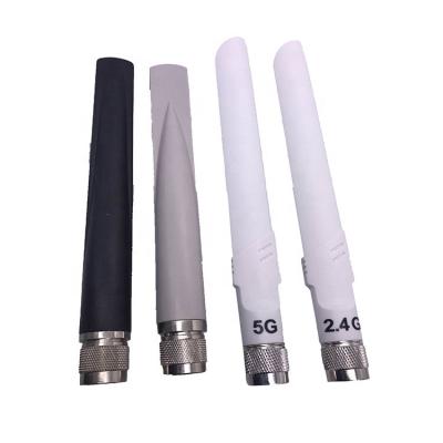 China N Antenna Mimo External Wifi Antenna 5dbi Omnidirectional Outdoor Waterproof Fishtail Rubber Antenna for sale