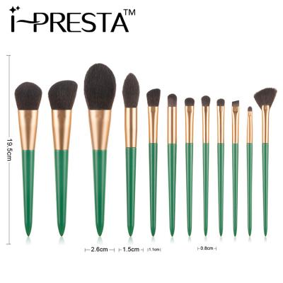 China Luxury Face Make Up Brushes Professional Synthetic Hair Foundation Powder 12pcs Cosmetic Powder Brush New 2022 for sale