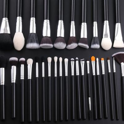 China Angular Blush 30 Pcs Black High Quality Synthetic Hair Natural IPRESTA Handle Hair Makeup Set Brush Private Label Wholesale for sale