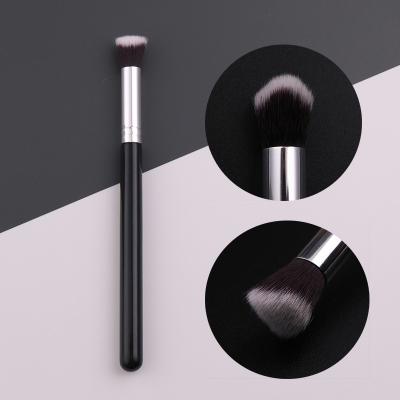 China Angular Blush IPRESTA Customized Logo Single Eye Shadow Brush Vegan Eyeshadow Makeup Beauty Brush for sale