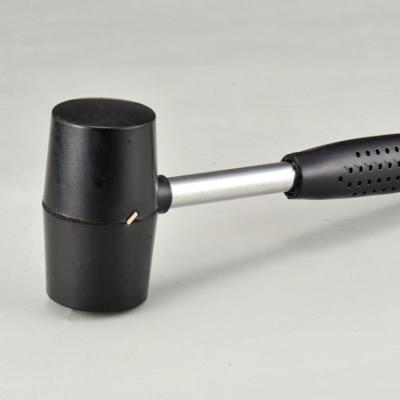 China Machinist hammer rubber hammer with tubular steel handle used for installation and repair for sale