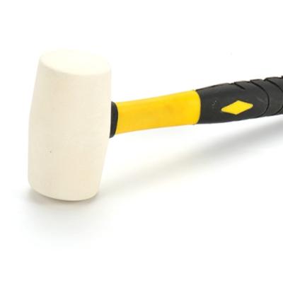 China White Plastic Machinist Hammer Hammer With Yellow Plastic Handle 8-32oz for sale