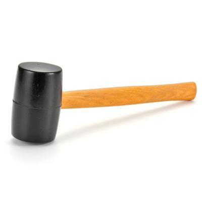 China Rubber machinist hammer mallet with fiberglass handle for sale