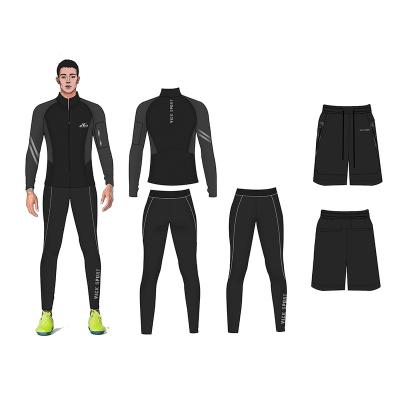 China Wholesale Sweatsuit Mens Sportswear Breathable Custom Mens Fitted Tracksuit Sports Jogging Wear for sale