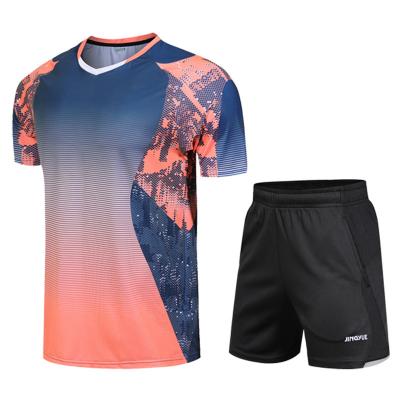 China Good stretch and rip sports wear market new popular badminton tennis t-shirt ping pong singlets for sale