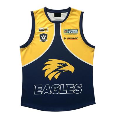 China Anti-Bacterial Sublimation Factory Rugby Singlets Jumper Jersey Vest For Women/Man for sale