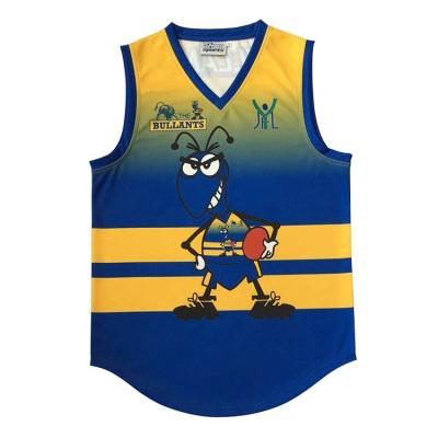 China 2019 Factory afl tank top full sublimation o neck /V neck afl men's plain afl jumper antibacterial for sale