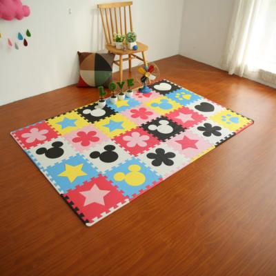 China DIY TOY Customizable Animal Pattern EVA Foam 24 x 24 elephant puzzle mat for sale