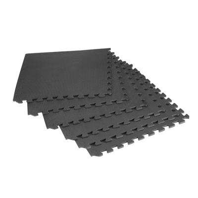 China Premium T Grit Interlock Mat 60*60 Texture EVA Floor Rubber Interlock Gym Mat for sale