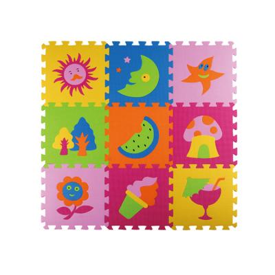 China Good Flexibility 36 PICS EVA Foam Puzzle Mat 1mx1m ABC Alphabet Puzzle Mat For Baby for sale