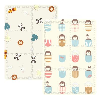 China Educational Toy High Density Monkey Pattern Child Baby Play Puzzle Mat Customized Xpe Foam for sale