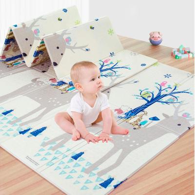 China New Design Xpe Mat With Double Size Pattern Educational Toy Eco Friendly Recycle Baby Folding Game for sale