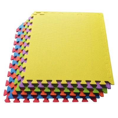 China Orange Judo Interlocked Tatami Eva Puzzle Exercise Mat Non-Toxic Folding Tatami Mat 4pcs Karate Mat 1.5m for sale