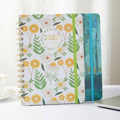 China 2022 Amazon Hot Selling A5 Spiral Planner Notebook Printed Loose Leaf Journal Notebooks for sale