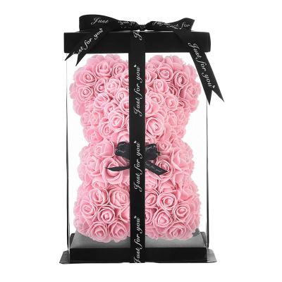 China 2022 Rose Bear Valentine's Day Mother's Day Gift New Arrival Flowers With Gift Box for sale